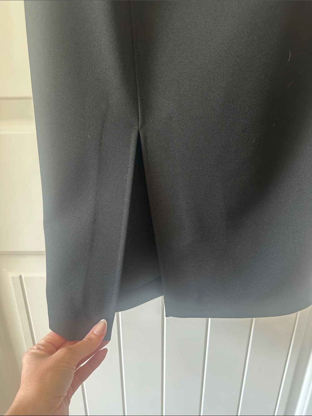 Calvin Klein Sheath Dress with white Bow over the shoulder - Picture 3 of 5